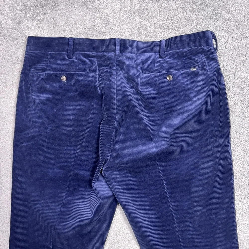 Polo Ralph Lauren Corduroy Pants Mens 38x30 Classic Fit Chino Trouser Pleated